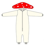 Red Mushroom Onesie Adult