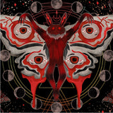 Mothman Tapestry Skull Tapestry Gothic Tapestry Black Red Tapestry
