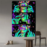 Blacklight Cool Girl Tapestry Wall Hanging Wall Tapestry